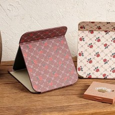 양손컴퍼니 레트로 접이식 탁상거울 5p, 다크브라운