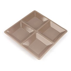 微笑綠色4格盤, 棕色, 1個