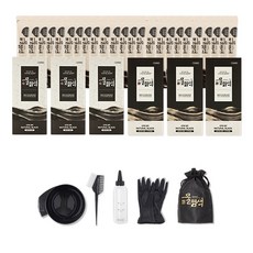 SEEDBEE 高級染髮劑 24入+工具組, 自然黑, 1套