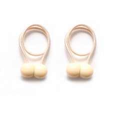 루비코코 구슬 자석 커튼타이백, 아이보리, 2개