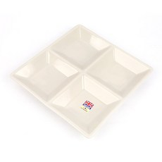 微笑綠色4格盤, 淺褐色的, 1個