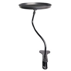 차량용 자바라 원형 테이블, 1개, 블랙