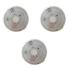 圖案電風扇防塵罩 3入, 雪花