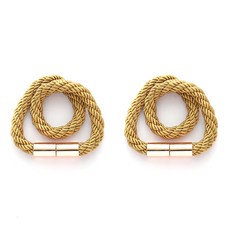 Ruby Coco 綁帶磁吸窗簾束帶, 金色, 2個