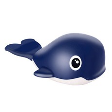 해피플레이 헤엄치는 파닥파닥 귀엽다고래 목욕놀이 완구, navy, 1개