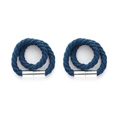 綁帶磁吸窗簾綁帶 59cm, 海軍藍, 2個