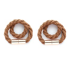 綁帶磁吸窗簾綁帶 59cm, 淺棕色, 2個