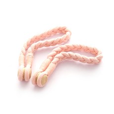 Rubycoco 簡約綁帶磁吸窗簾束帶, 膚粉色, 2個