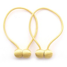 루비코코 방울 자석 커튼타이백, 골드, 2개