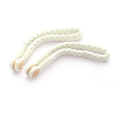 Rubycoco 簡約綁帶磁吸窗簾束帶, 白色, 2個