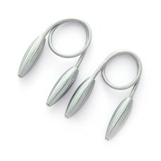 루비코코 귀여운 장식 커튼타이백, 그레이, 2개