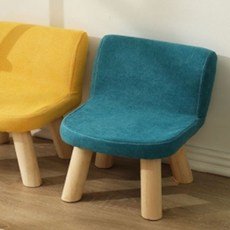 세뇨르킴 비비드 원목 등받이 스툴 S, 블루, 1개