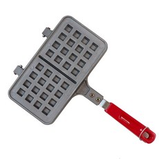 單柄方形2孔不沾鬆餅烤盤, 22*11cm, 1個