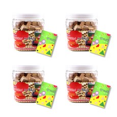 가베가족 큰솔 원목쌓기나무 4인 세트 400p KS2321, 원목, 1개