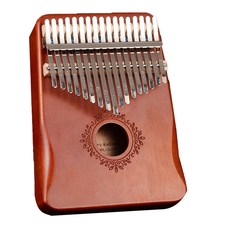 Eco Kalimba 高級桃花心木拇指琴 17音階 + 6件組配件, 單一商品, 1個