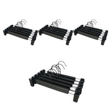 Pthism裙子褲子衣架, 黑色的, 20個