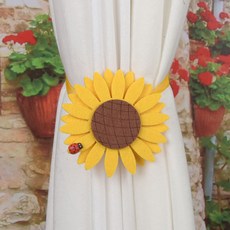 Ruby Coco 向日葵窗簾夾 45cm, 磁鐵, 2個