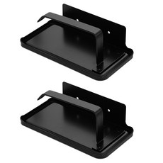 衛浴紙巾置物架, 黑色的, 2個