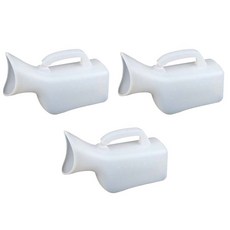 女用簡易尿壺 1000ml, 白色的, 3個