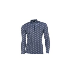 Ferra US 男士蜂窩圖案半拉鍊 T恤 OCTJCS5006M1