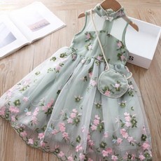 Angel Eye 花莖無袖附包洋裝