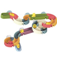 孩童溜滑梯積木玩具 48入, 混色