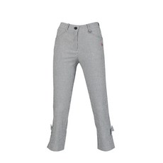 Miwoo Golf Ferrous 女士高爾夫豎條紋緞帶開叉褲 APYE8205M1