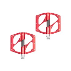 ROCKBROS 洛克兄弟 鋁合金培林踏板 2入, 紅色( 2020-12BRD), 1套