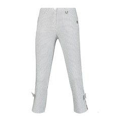 Miwoo Golf Ferrous 女士高爾夫豎條紋緞帶開叉褲 APYE8205M1