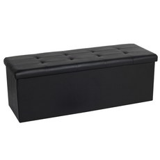 客廳凳子存儲 111 x 38 x 38cm, 黑色的, 1個