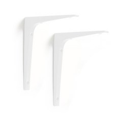 HaraDeco L型支撐架, 象牙白, 2個