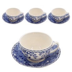 Johnson Brothers 經典款德文郡咖啡杯組, 藍色, 4個