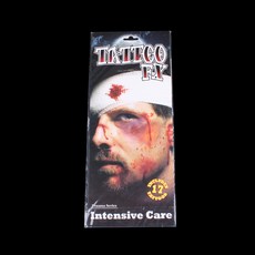 萬聖節假傷疤紋身貼紙, 挫傷, 1個