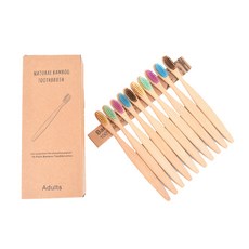 디에닐 제로웨이스트 온가족 나무 칫솔 패키지 10종, 1세트, 10개입