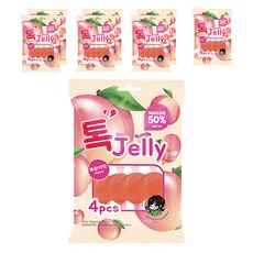 水蜜桃口味果凍 4顆入, 8袋, 160g