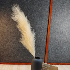 Brillihom人造花室內裝飾蒲葦羽毛 110cm, 淺褐色的, 1個