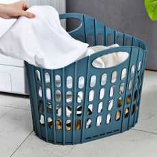 折疊式洗衣籃, 深藍, 1個