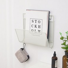 인테리어 벽걸이용 잡지 꽂이, 화이트