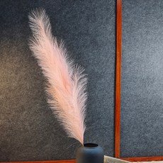Brillihom室內裝飾仿真蒲葦羽毛 110cm, 淺粉色, 1個