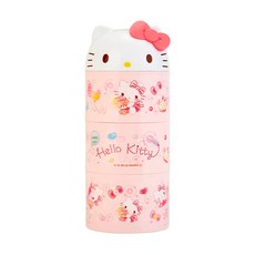 Skater 面關節式3層飯盒Hello Kitty LRT3D, 混色, 1個