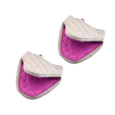 Diziti漂亮矽膠烤箱手套, 紫色, 2個