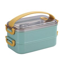 防水保鮮盒 2層, 薄荷, 1個