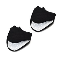 Diziti漂亮矽膠烤箱手套, 黑色的, 2個