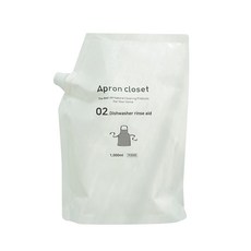 Apron Closet洗碗機清潔劑補充包, 1000毫升, 1個