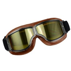 Naya Style滑雪護目鏡 QN-89-9, 棕（框）、透明黃（膜）