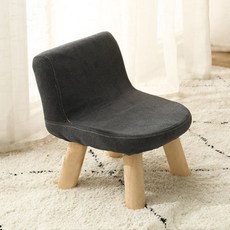 세뇨르킴 비비드 원목 등받이 스툴 S, 블랙, 1개