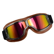 Naya Style滑雪護目鏡 QN-89-12, 棕色（框架）、黃色（膠片）