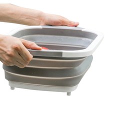 Waterful瀝水折疊式洗碗桶, 混色, 1個