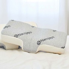 nacojayo 記憶泡棉頸椎枕, 漢普頓灰, 1個