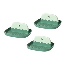 湯勺鍋蓋架, 綠色, 3個